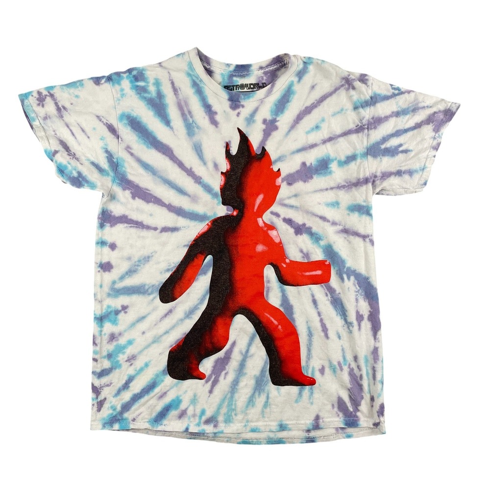 Travis Scott Astroworld T Shirt Mens M Tie Dye Cactus Jack Graphic Short Sleeve